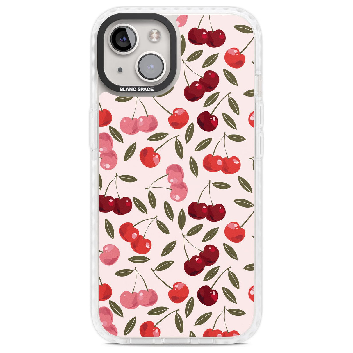 Fruity & Fun Patterns Cherries Phone Case iPhone 13 / Impact Case,iPhone 14 / Impact Case,iPhone 15 / Impact Case,iPhone 15 Plus / Impact Case Blanc Space