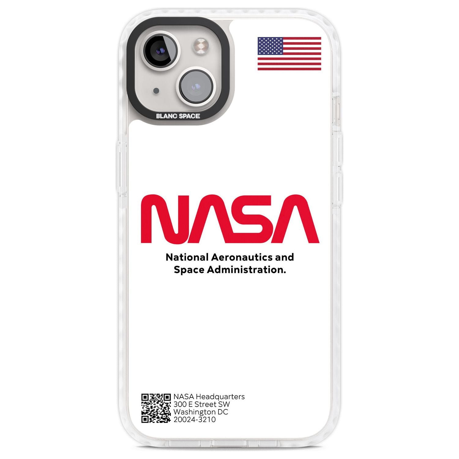 NASA The Worm Phone Case iPhone 13 / Impact Case,iPhone 14 / Impact Case,iPhone 15 Plus / Impact Case,iPhone 15 / Impact Case Blanc Space