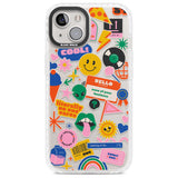 Nostalgic Stickers #1 Phone Case iPhone 13 / Impact Case,iPhone 14 / Impact Case,iPhone 15 Plus / Impact Case,iPhone 15 / Impact Case Blanc Space