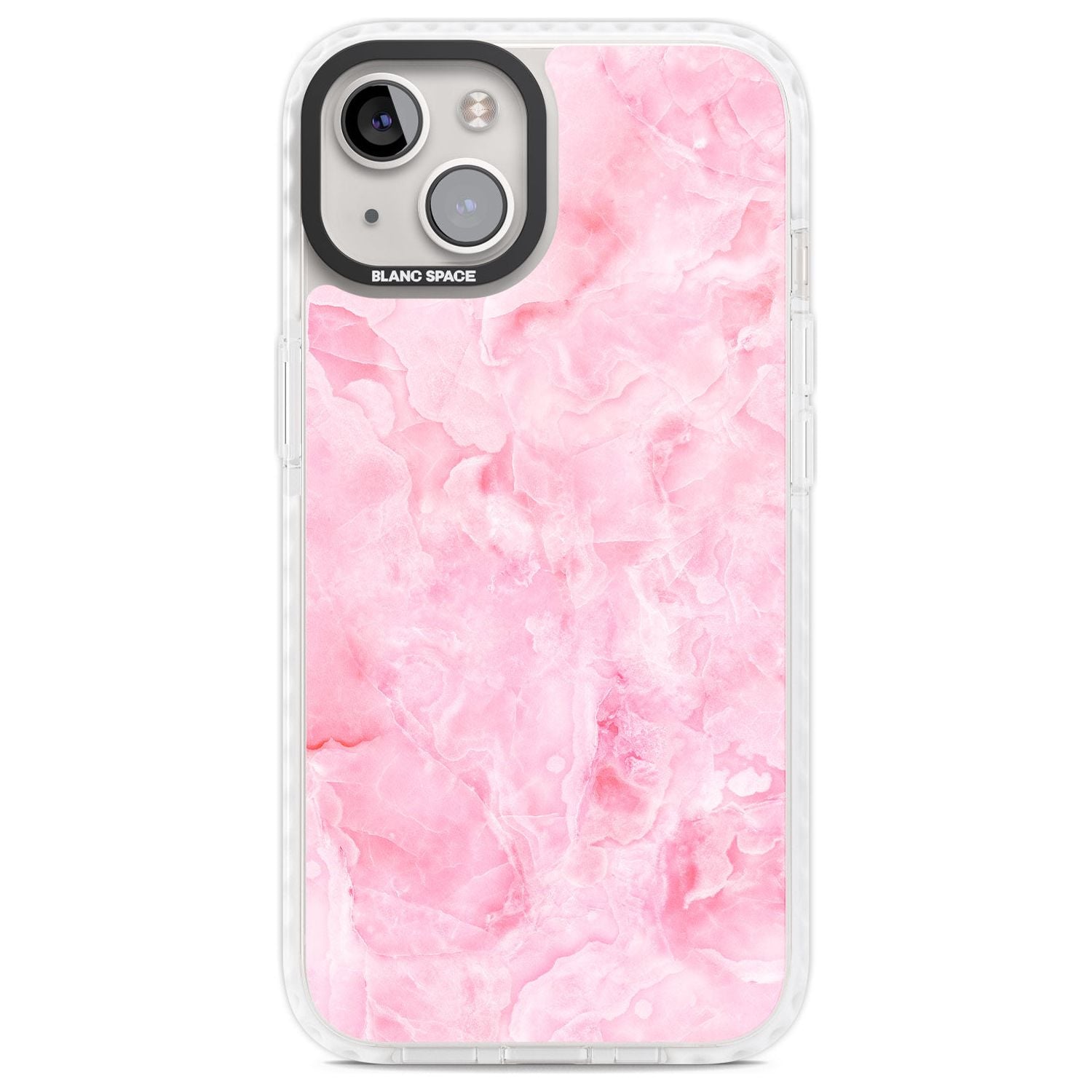 Bright Pink Onyx Marble Texture Phone Case iPhone 13 / Impact Case,iPhone 14 / Impact Case,iPhone 15 Plus / Impact Case,iPhone 15 / Impact Case Blanc Space