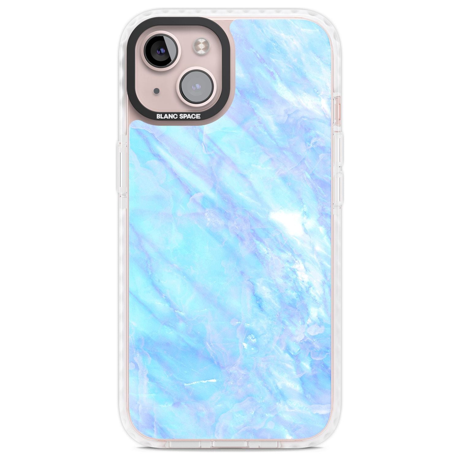 Iridescent Crystal Marble Phone Case iPhone 13 / Impact Case,iPhone 14 / Impact Case,iPhone 15 Plus / Impact Case,iPhone 15 / Impact Case Blanc Space