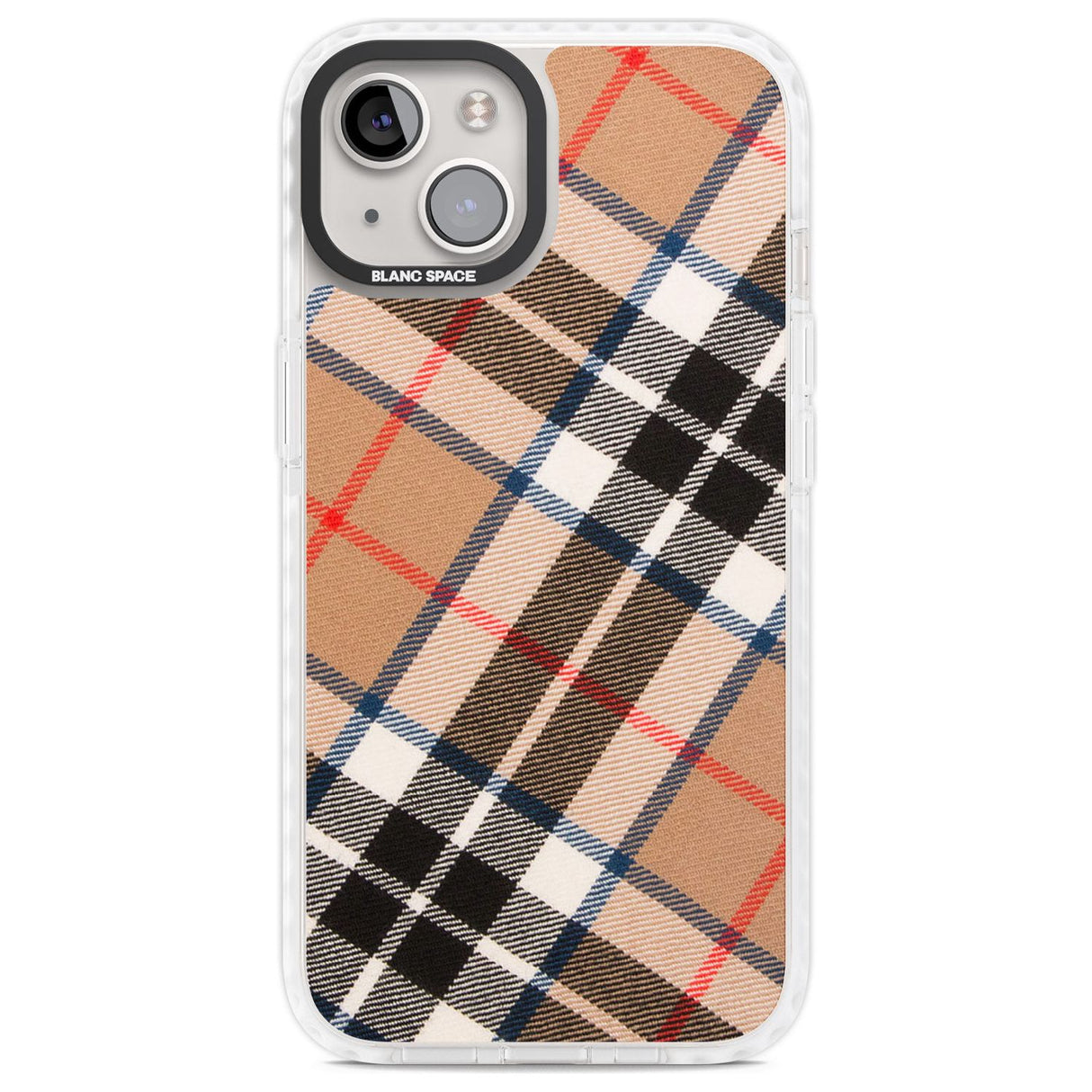 Haymarket Check Phone Case iPhone 13 / Impact Case,iPhone 14 / Impact Case,iPhone 15 / Impact Case,iPhone 15 Plus / Impact Case Blanc Space