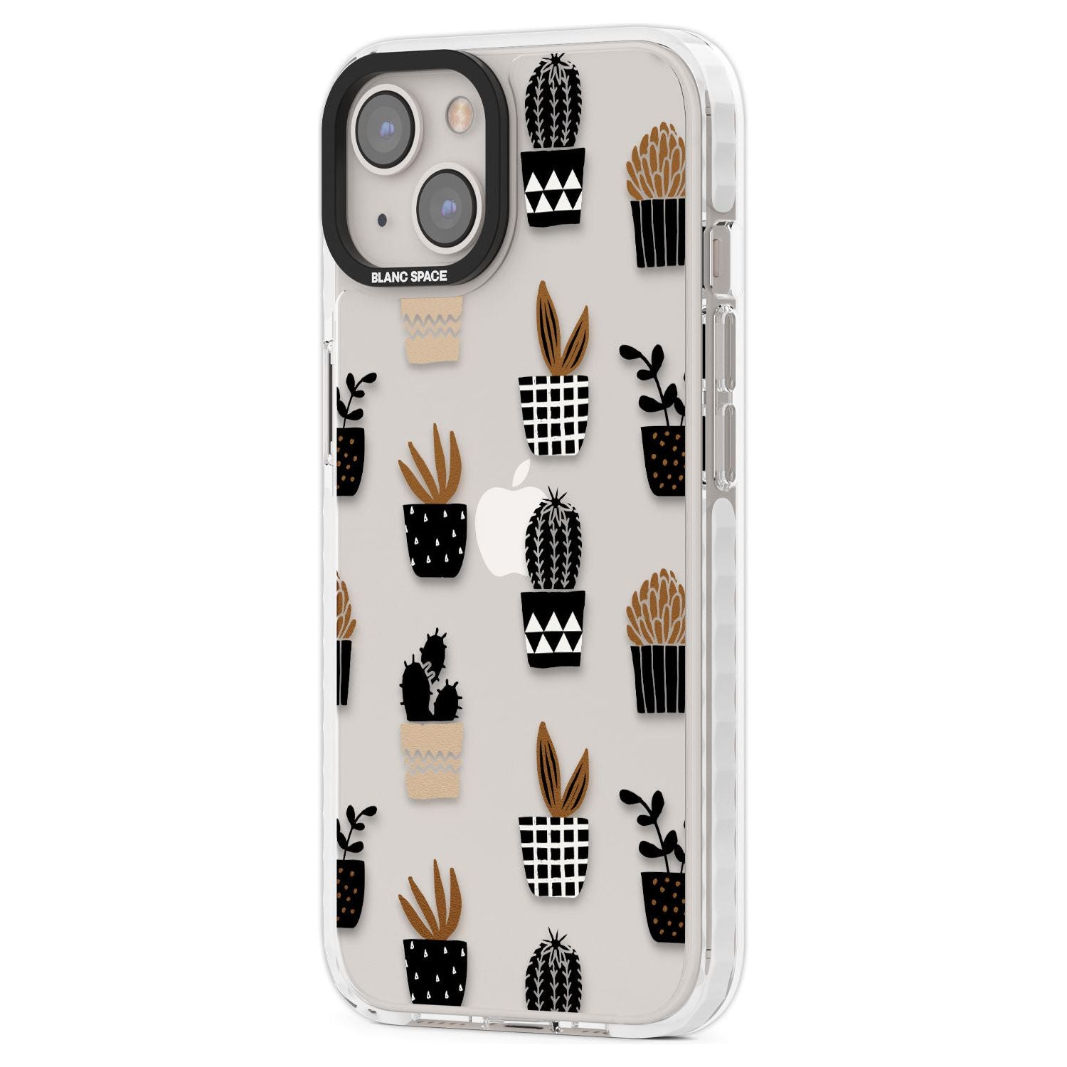 Large Mixed Plants Pattern - Clear