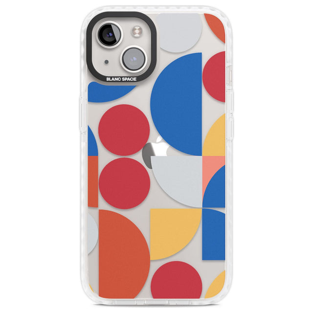 Abstract Colourful Mix Phone Case iPhone 13 / Impact Case,iPhone 14 / Impact Case,iPhone 15 Plus / Impact Case,iPhone 15 / Impact Case Blanc Space