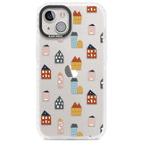 Cute Scandinavian Buildings Phone Case iPhone 13 / Impact Case,iPhone 14 / Impact Case,iPhone 15 Plus / Impact Case,iPhone 15 / Impact Case Blanc Space