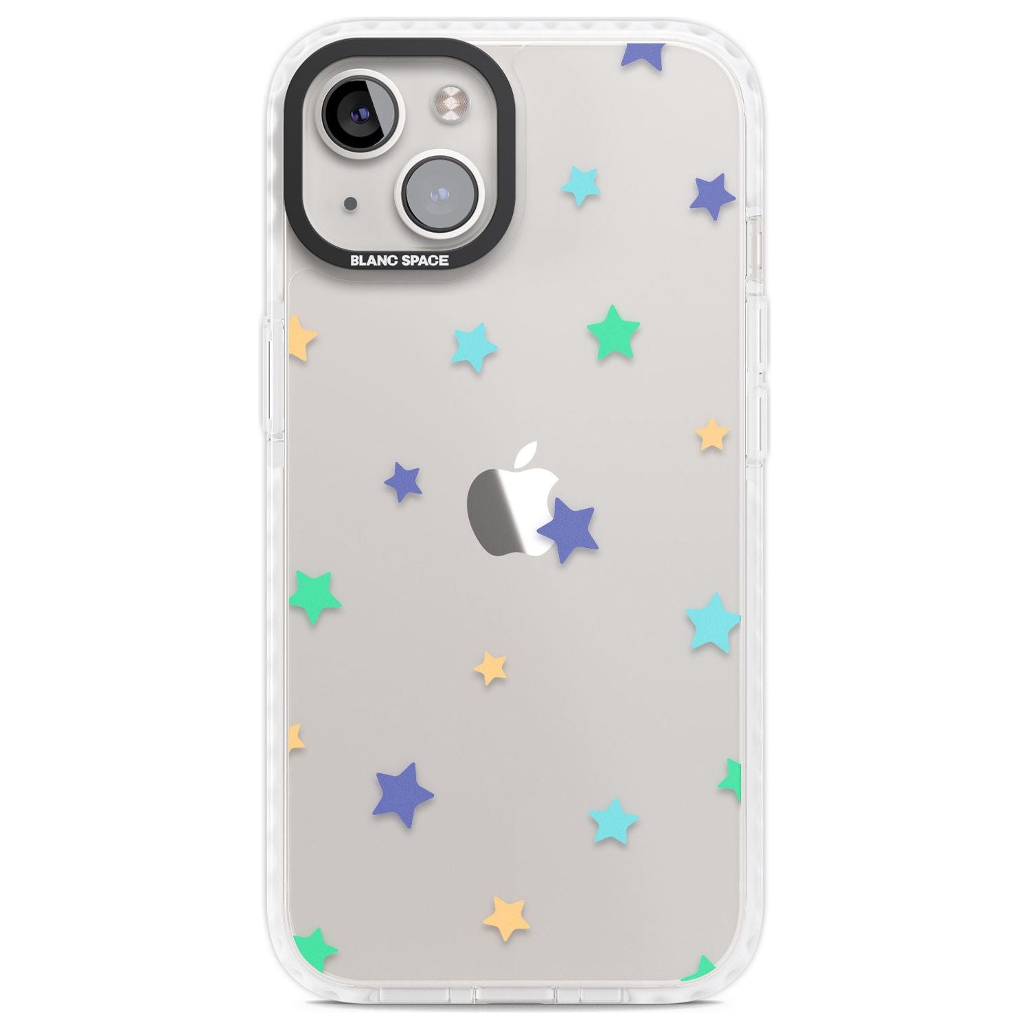 Pastel Stars Pattern Phone Case iPhone 13 / Impact Case,iPhone 14 / Impact Case,iPhone 15 Plus / Impact Case,iPhone 15 / Impact Case Blanc Space