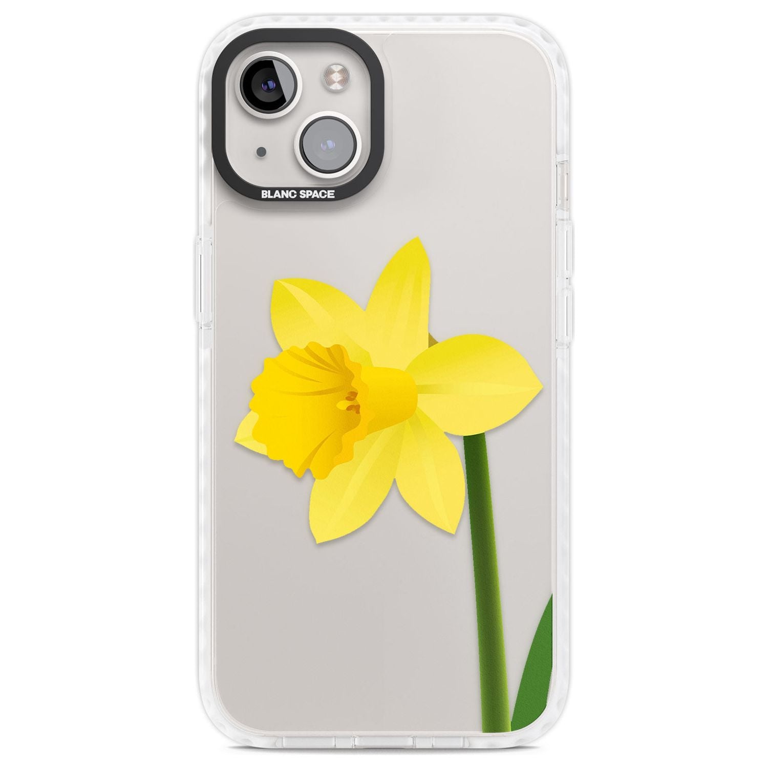 Daffodil Phone Case iPhone 13 / Impact Case,iPhone 14 / Impact Case,iPhone 15 / Impact Case,iPhone 15 Plus / Impact Case Blanc Space