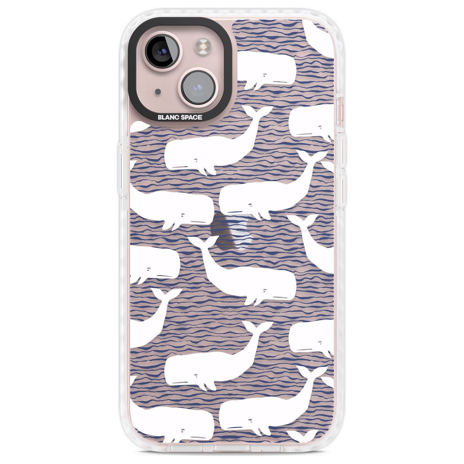 Cute Whales (Transparent) Phone Case iPhone 13 / Impact Case,iPhone 14 / Impact Case,iPhone 15 Plus / Impact Case,iPhone 15 / Impact Case Blanc Space