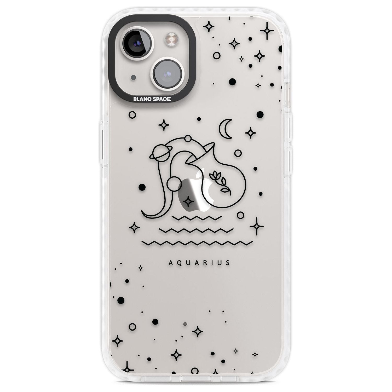 Aquarius Emblem - Transparent Design Phone Case iPhone 13 / Impact Case,iPhone 14 / Impact Case,iPhone 15 Plus / Impact Case,iPhone 15 / Impact Case Blanc Space
