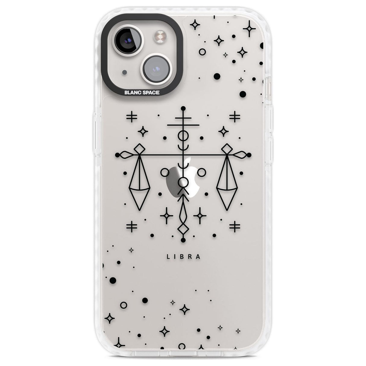 Libra Emblem - Transparent Design Phone Case iPhone 13 / Impact Case,iPhone 14 / Impact Case,iPhone 15 Plus / Impact Case,iPhone 15 / Impact Case Blanc Space