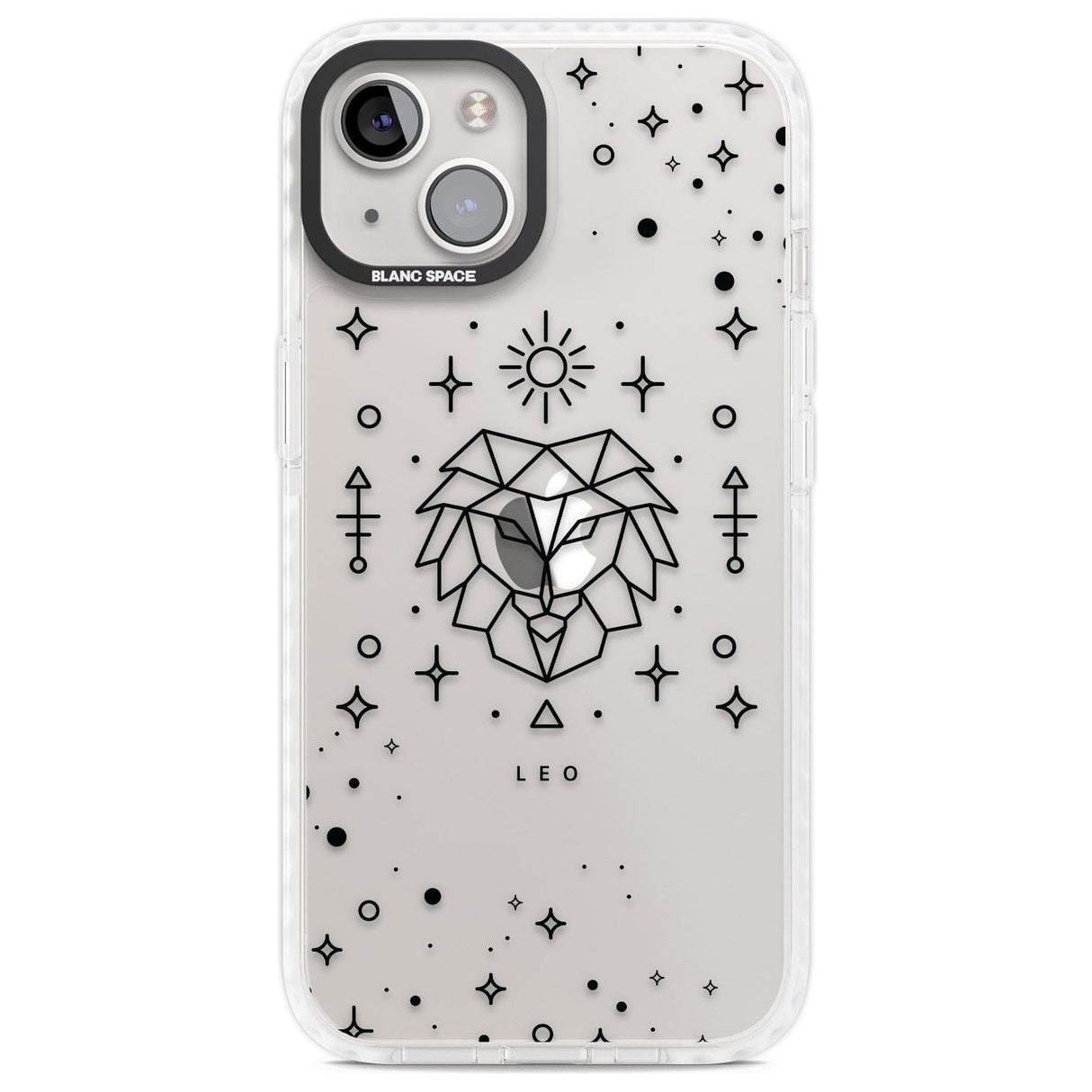 Leo Emblem - Transparent Design Phone Case iPhone 13 / Impact Case,iPhone 14 / Impact Case,iPhone 15 Plus / Impact Case,iPhone 15 / Impact Case Blanc Space