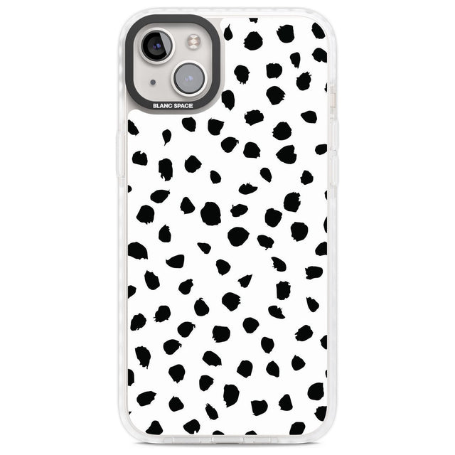Dalmatian Print Phone Case iPhone 14 Plus / Impact Case Blanc Space