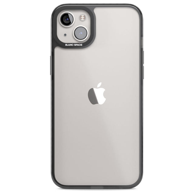Clear Black Impact Phone Case iPhone 14 Plus / Black Impact Case Blanc Space