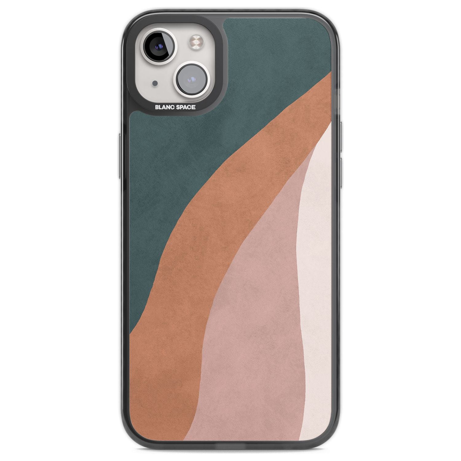 Lush Abstract Watercolour: Design #7 Phone Case iPhone 14 Plus / Black Impact Case Blanc Space