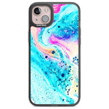 Ocean White Bath Bomb Phone Case iPhone 14 Plus / Black Impact Case Blanc Space