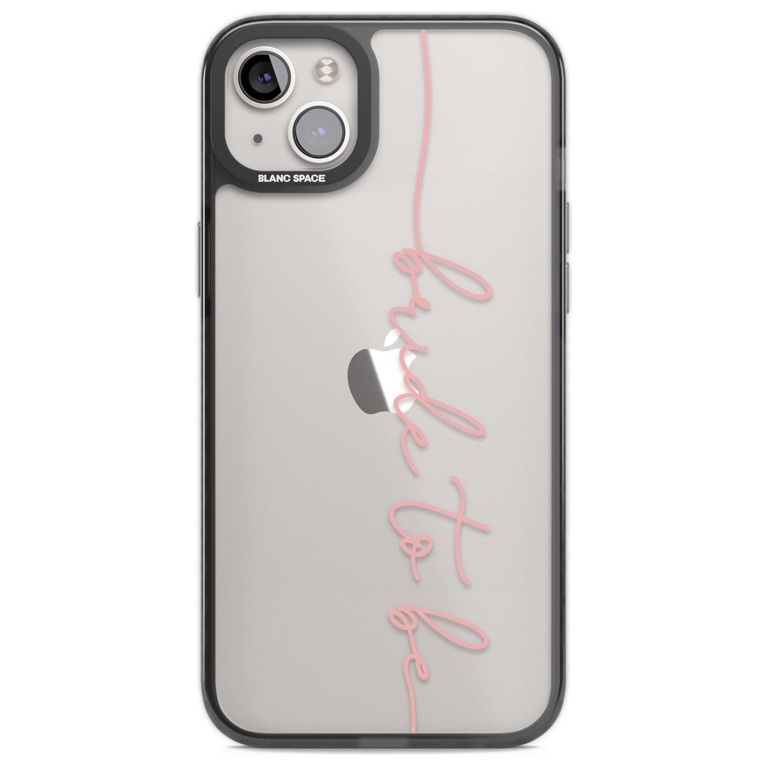 Bride to Be - Transparent Wedding Design Phone Case iPhone 14 Plus / Black Impact Case Blanc Space
