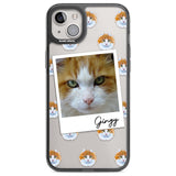 Personalised American Curl Photo Custom Phone Case iPhone 14 Plus / Black Impact Case Blanc Space