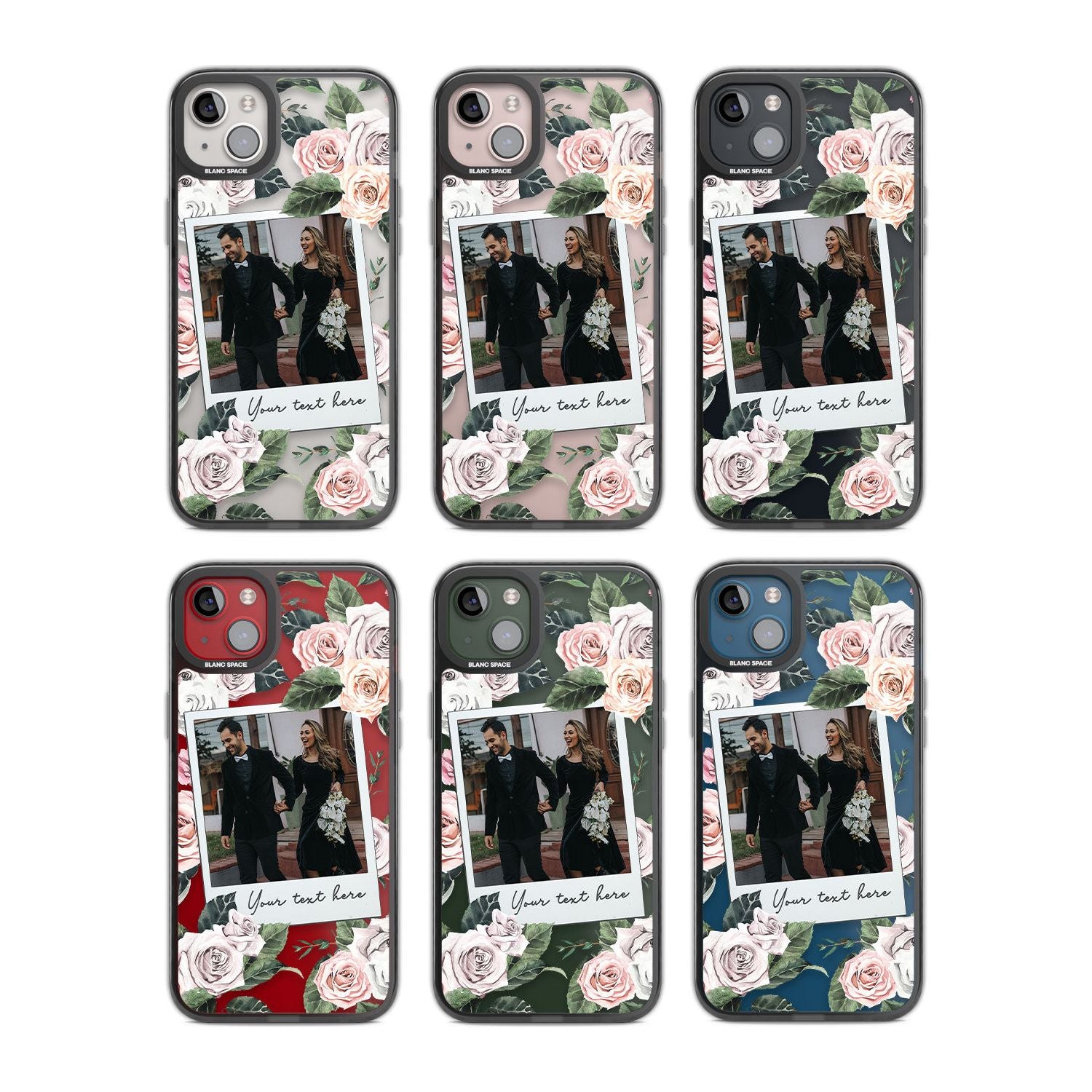 Personalised Floral Instant Film Photo
