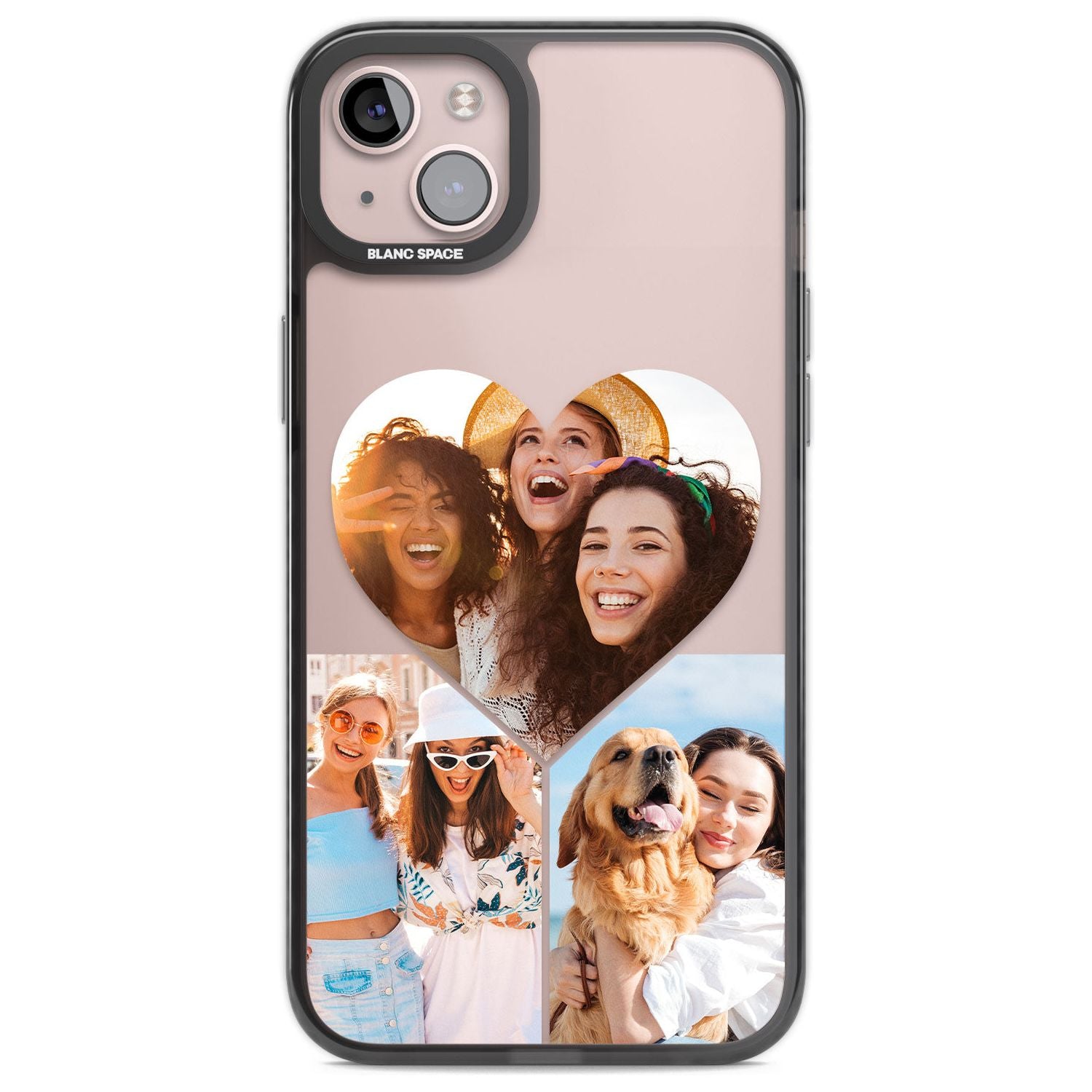 Personalised Heart Photo GridPhone Case for iPhone 14 Plus