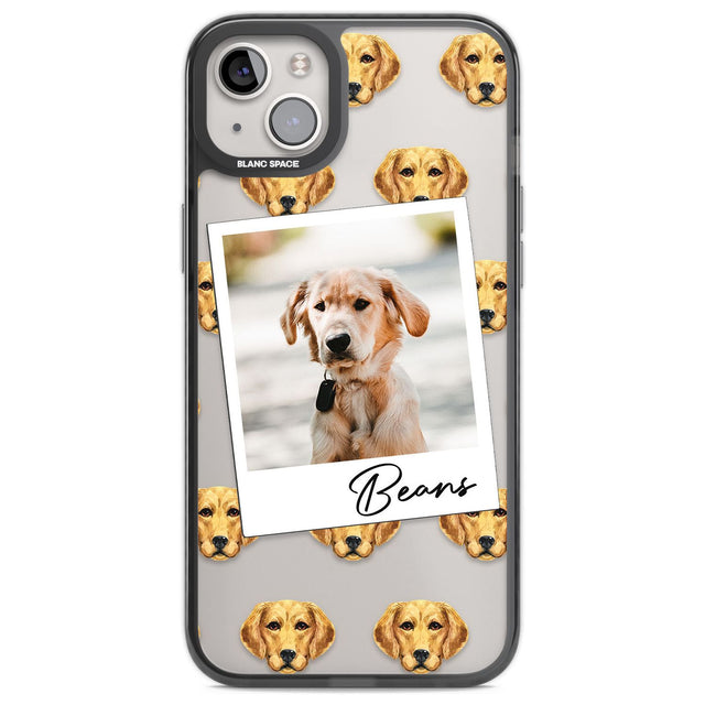 Personalised Labrador - Dog Photo Custom Phone Case iPhone 14 Plus / Black Impact Case Blanc Space