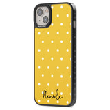 Personalised Yellow Polka Dot Custom Phone Case iPhone 15 Pro Max / Black Impact Case,iPhone 15 Plus / Black Impact Case,iPhone 15 Pro / Black Impact Case,iPhone 15 / Black Impact Case,iPhone 15 Pro Max / Impact Case,iPhone 15 Plus / Impact Case,iPhone 15 Pro / Impact Case,iPhone 15 / Impact Case,iPhone 15 Pro Max / Magsafe Black Impact Case,iPhone 15 Plus / Magsafe Black Impact Case,iPhone 15 Pro / Magsafe Black Impact Case,iPhone 15 / Magsafe Black Impact Case,iPhone 14 Pro Max / Black Impact Case,iPhone 