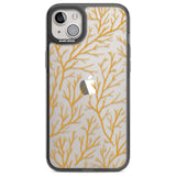 Personalised Bramble Branches Pattern Custom Phone Case iPhone 14 Plus / Black Impact Case Blanc Space