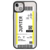 Personalised Jupiter Travel Ticket Custom Phone Case iPhone 14 Plus / Black Impact Case Blanc Space