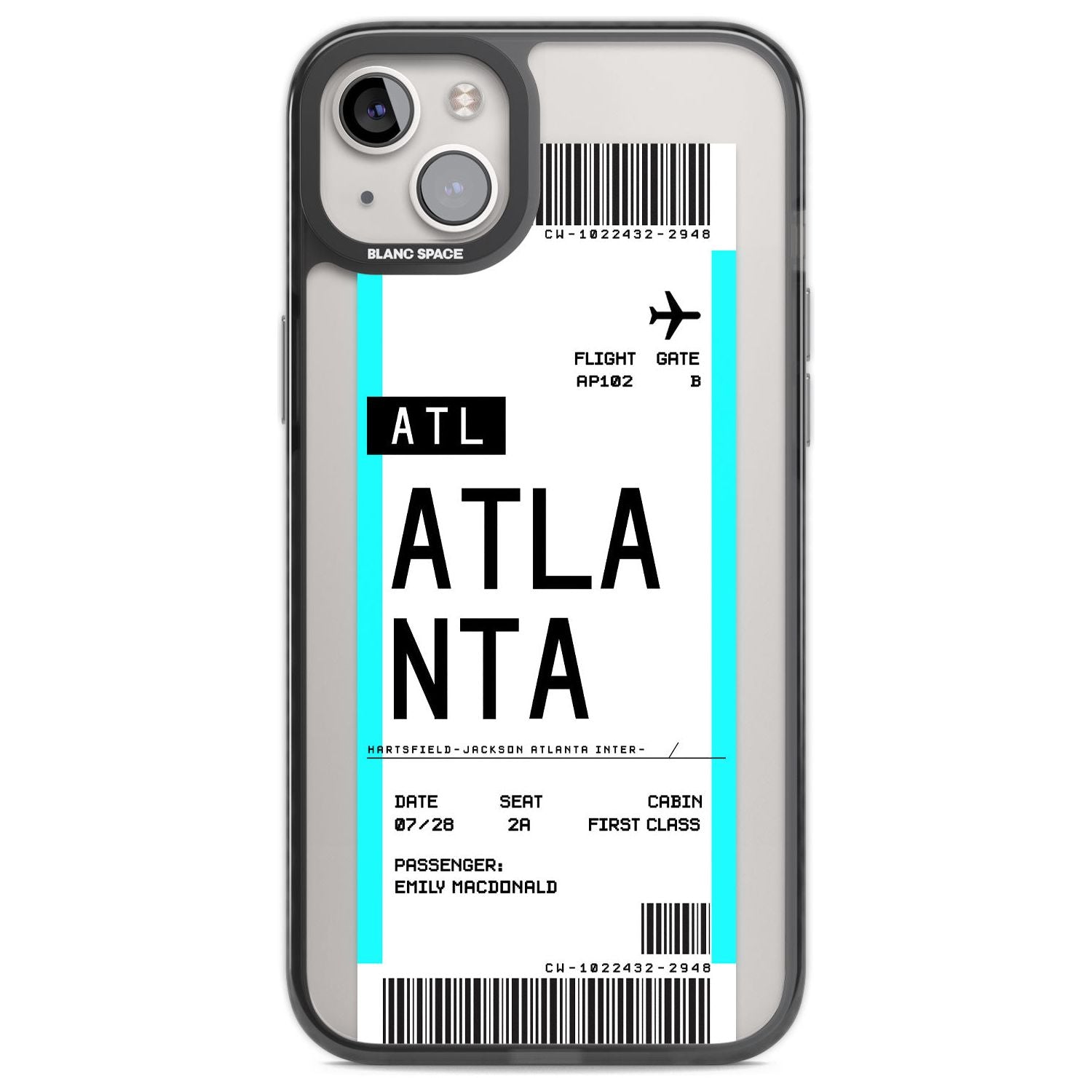Personalised Atlanta Boarding Pass