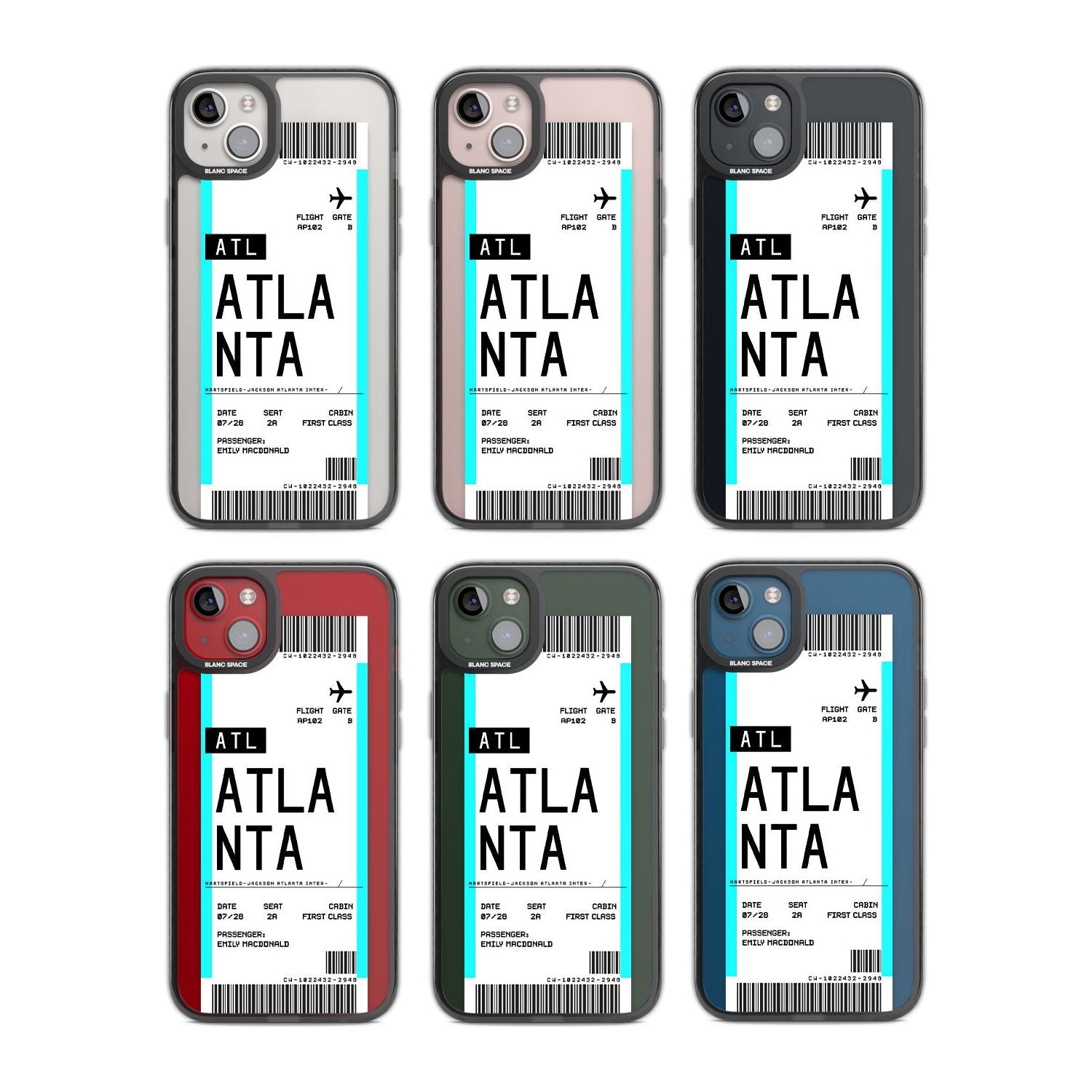 Personalised Atlanta Boarding Pass