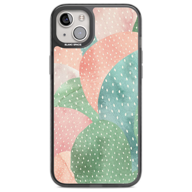 Colourful Close-Up Cacti Design Phone Case iPhone 14 Plus / Black Impact Case Blanc Space