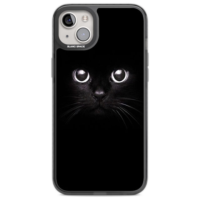 Black Cat Phone Case iPhone 14 Plus / Black Impact Case Blanc Space