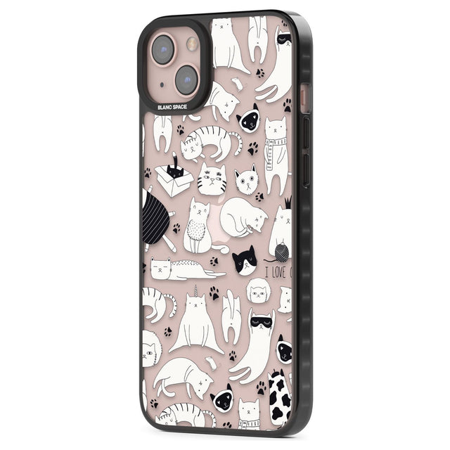 Cartoon Cat Collage - Black & White Phone Case iPhone 15 Pro Max / Black Impact Case,iPhone 15 Plus / Black Impact Case,iPhone 15 Pro / Black Impact Case,iPhone 15 / Black Impact Case,iPhone 15 Pro Max / Impact Case,iPhone 15 Plus / Impact Case,iPhone 15 Pro / Impact Case,iPhone 15 / Impact Case,iPhone 15 Pro Max / Magsafe Black Impact Case,iPhone 15 Plus / Magsafe Black Impact Case,iPhone 15 Pro / Magsafe Black Impact Case,iPhone 15 / Magsafe Black Impact Case,iPhone 14 Pro Max / Black Impact Case,iPhone 1