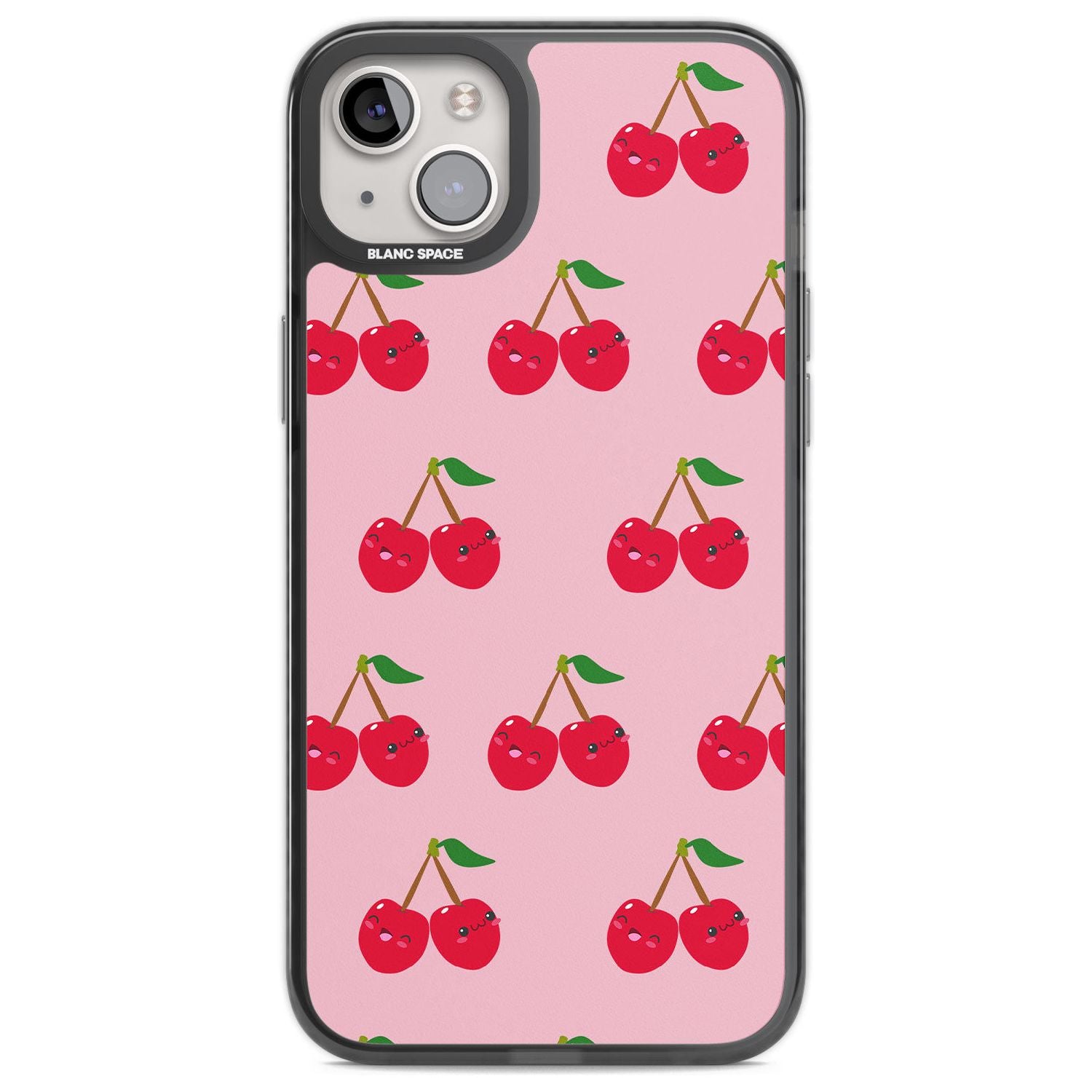 Cheeky Cherry Phone Case iPhone 14 Plus / Black Impact Case Blanc Space