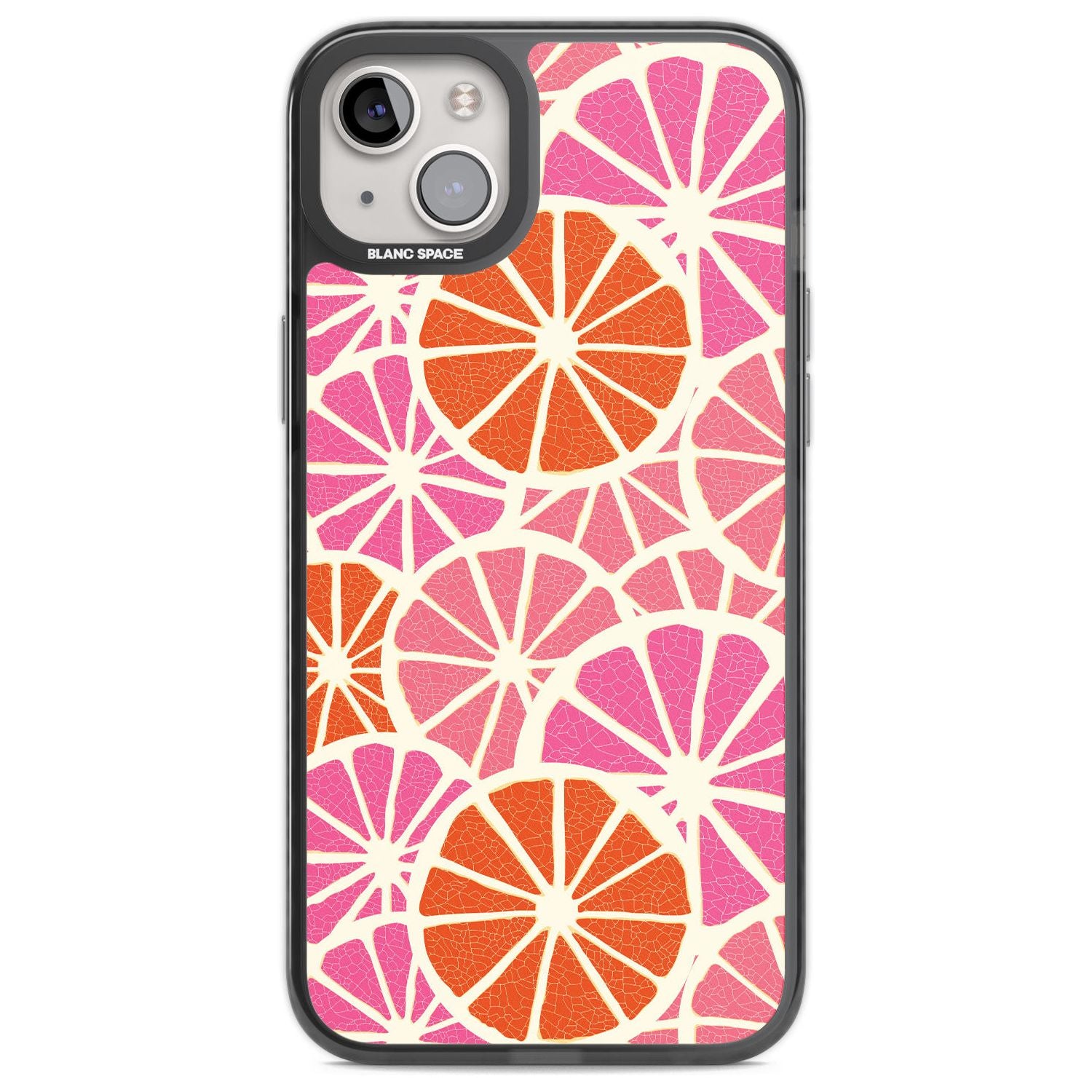 Citrus Slices Phone Case iPhone 14 Plus / Black Impact Case Blanc Space