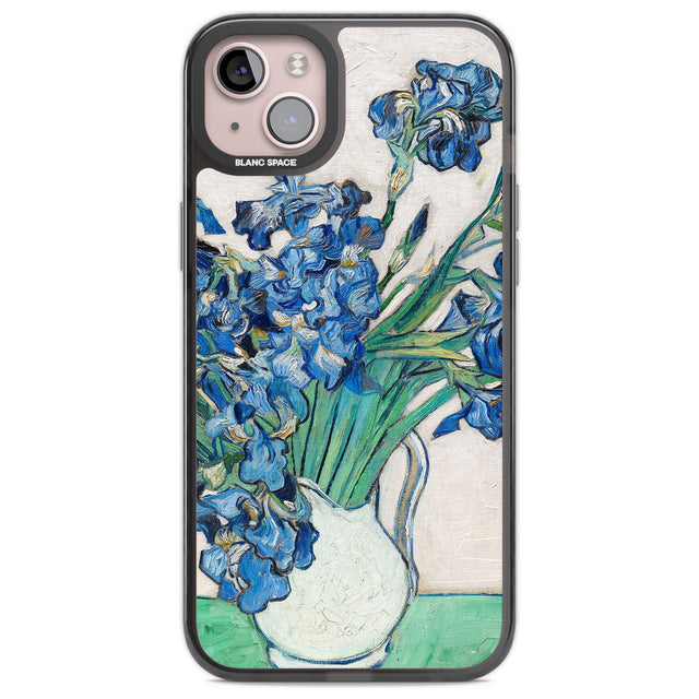Irises by Vincent Van Gogh Phone Case iPhone 14 Plus / Black Impact Case Blanc Space