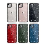 White Stars on Clear Phone Case for iPhone 14 Plus