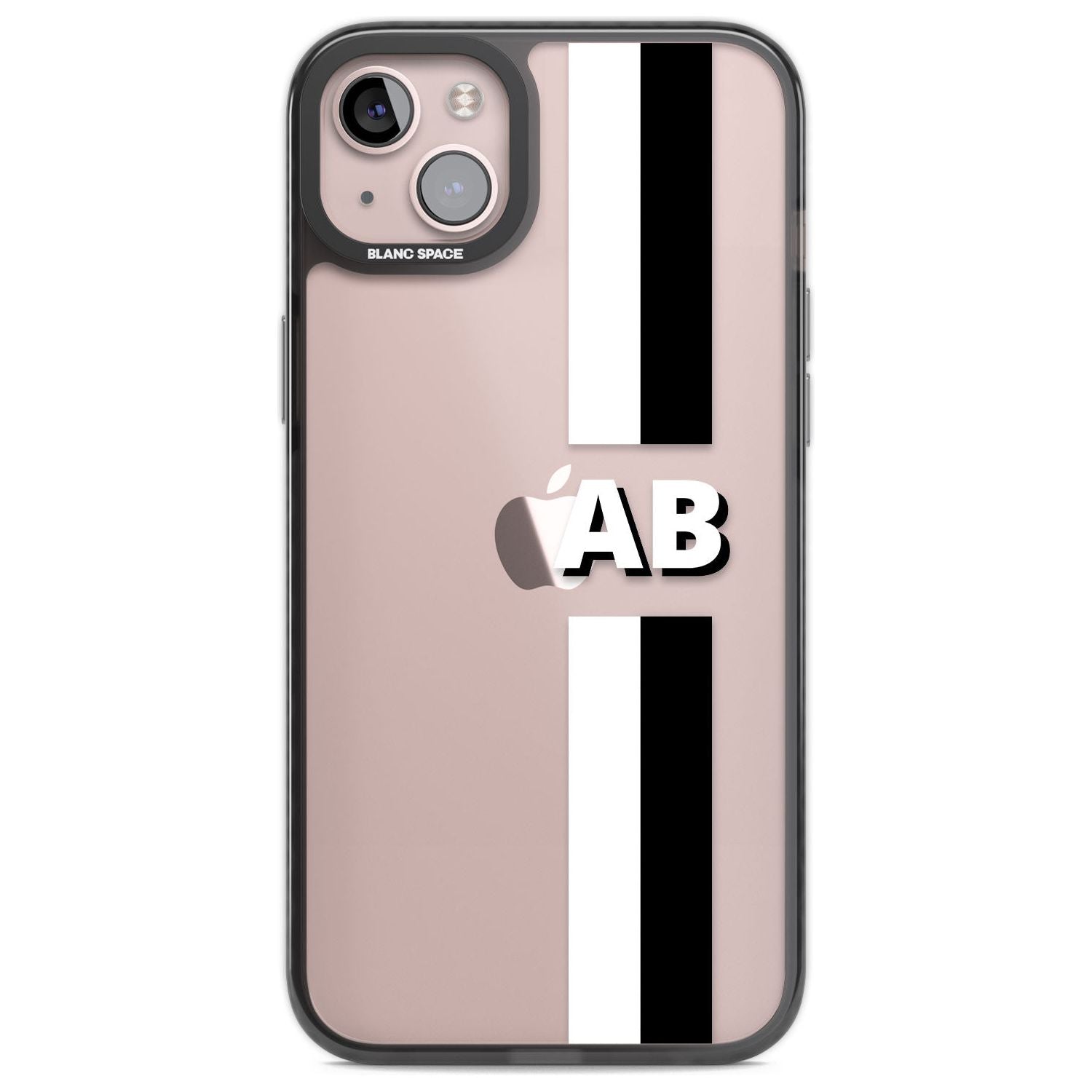 Personalised Clear Text  6E Custom Phone Case iPhone 14 Plus / Black Impact Case Blanc Space