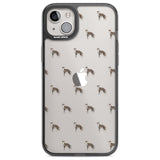 Whippet/Italian Greyhound Dog Pattern Clear