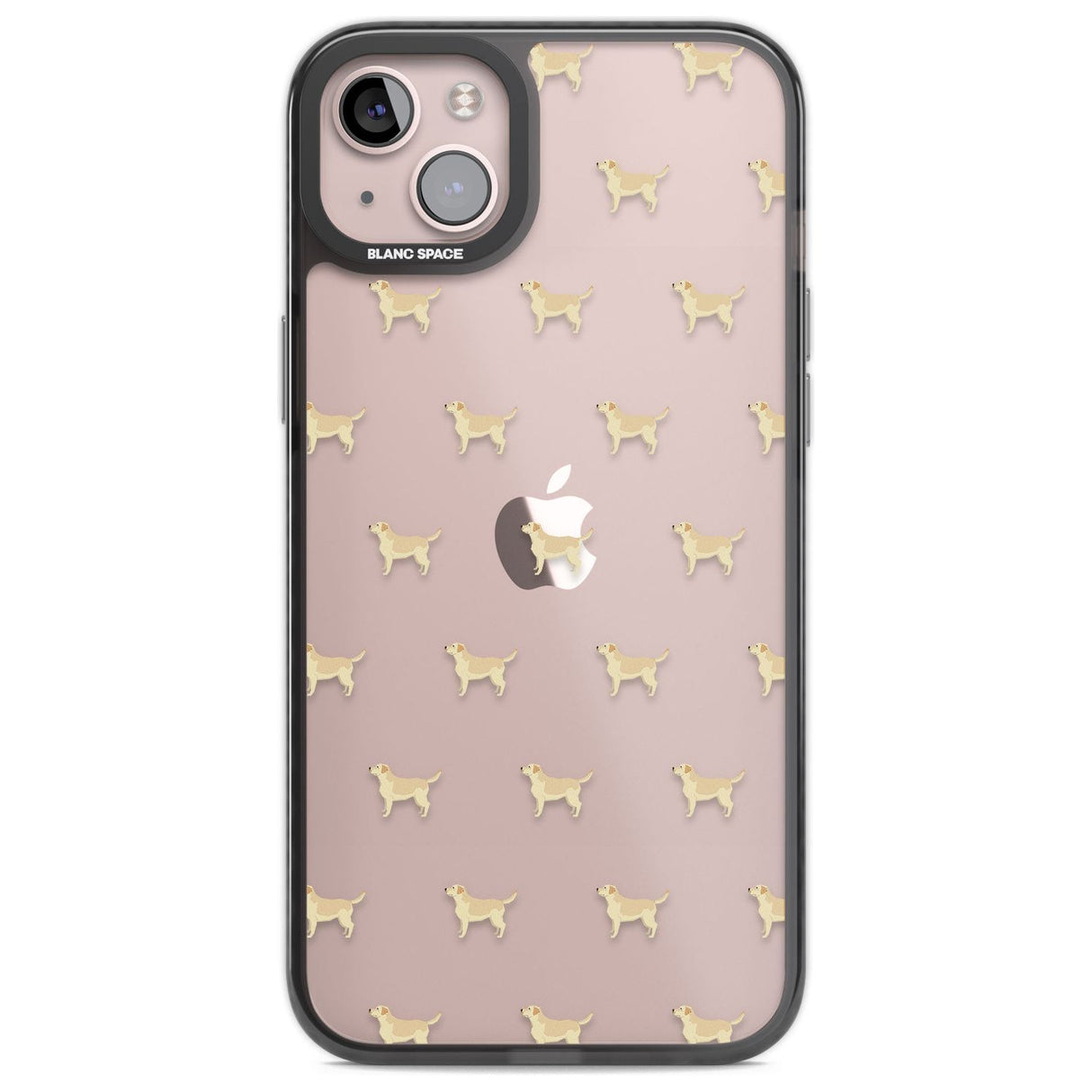 Tan Labrador Dog Pattern Clear