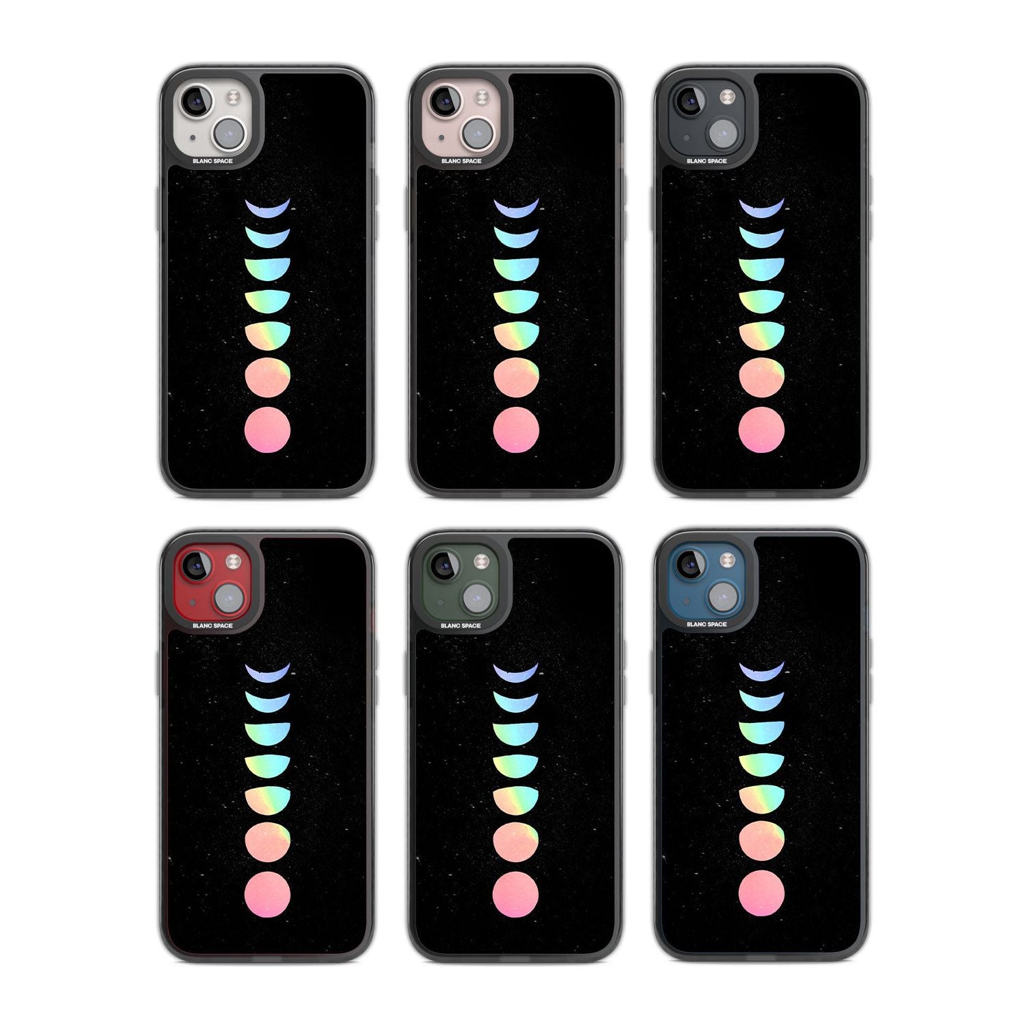 Pastel Moon Phases
