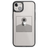 Framed Linework: Rising Sun Phone Case iPhone 14 Plus / Black Impact Case Blanc Space