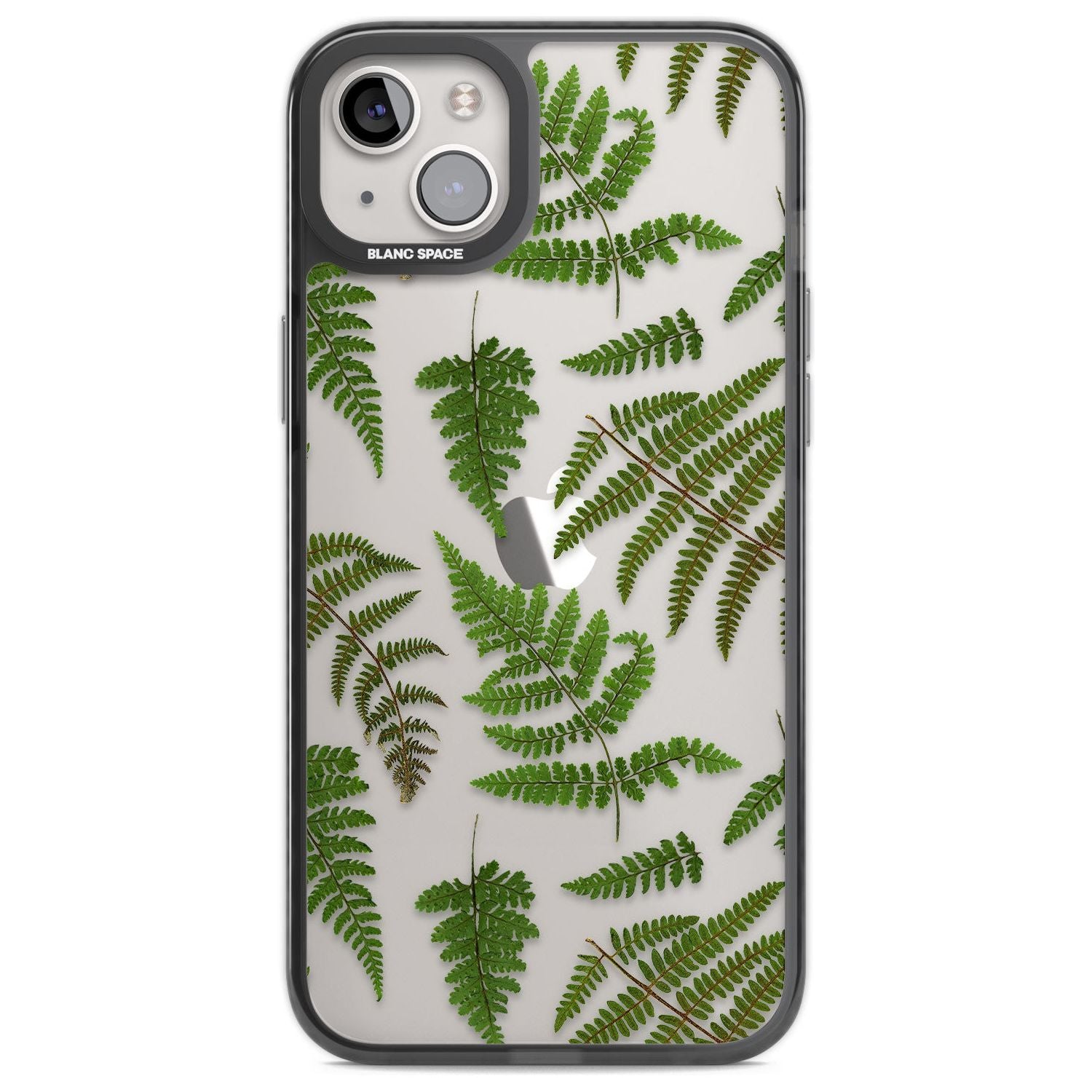 Leafy Ferns Phone Case iPhone 14 Plus / Black Impact Case Blanc Space