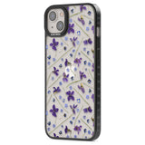 Violet & Blue Floral Pattern Design