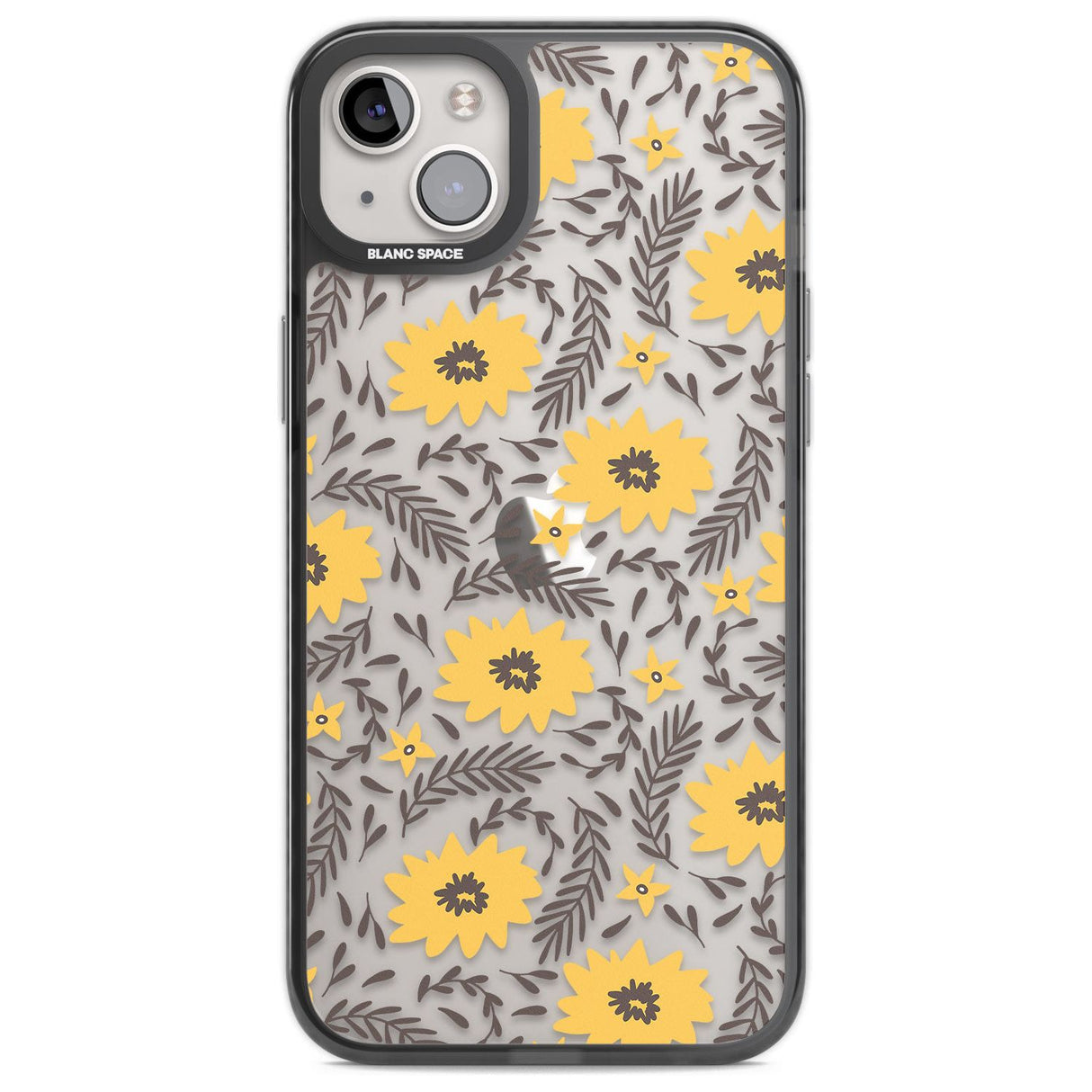 Yellow Blossoms Transparent Floral