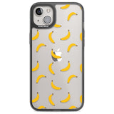 Banana Pattern Phone Case iPhone 14 Plus / Black Impact Case Blanc Space