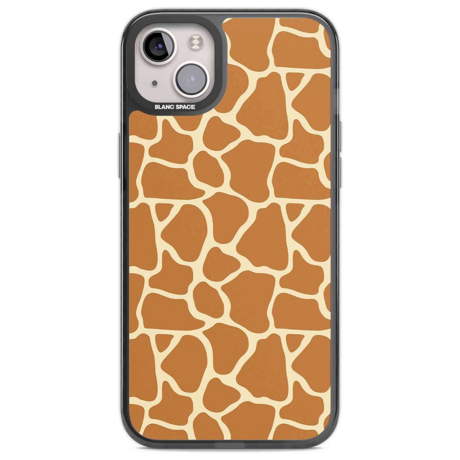 Giraffe Pattern Phone Case iPhone 14 Plus / Black Impact Case Blanc Space