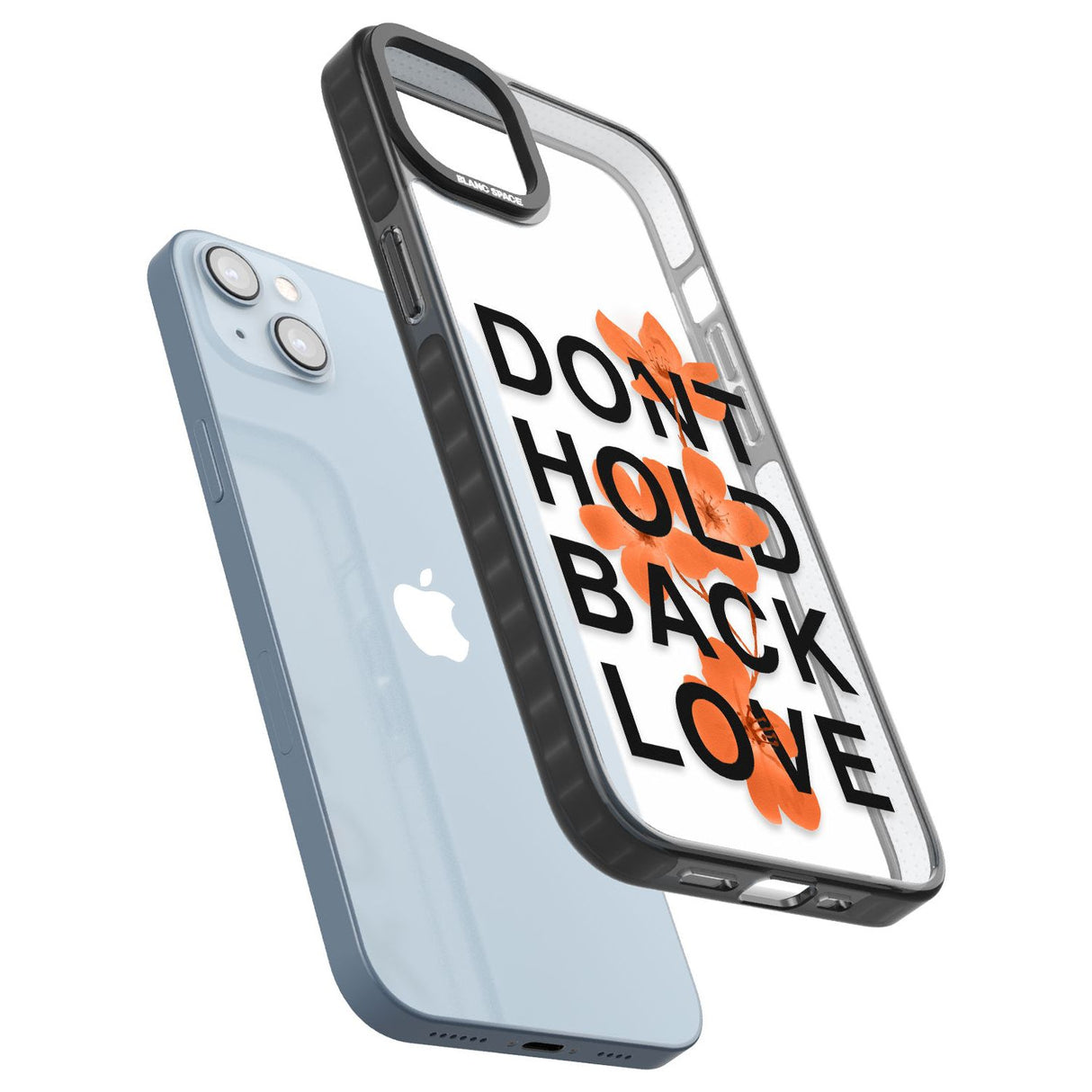 Don't Hold Back Love - Blue & WhitePhone Case for iPhone 14 Plus