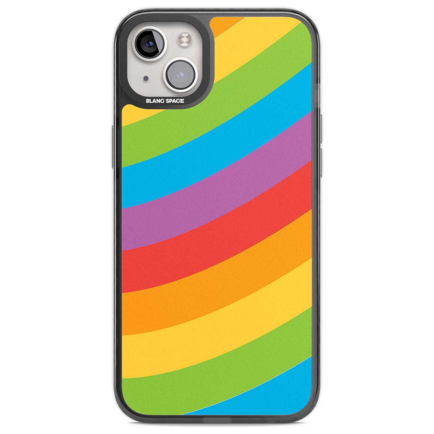 Lucky Rainbow Phone Case iPhone 14 Plus / Black Impact Case Blanc Space