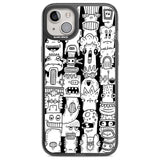 Monochrome Heads Phone Case iPhone 14 Plus / Black Impact Case Blanc Space