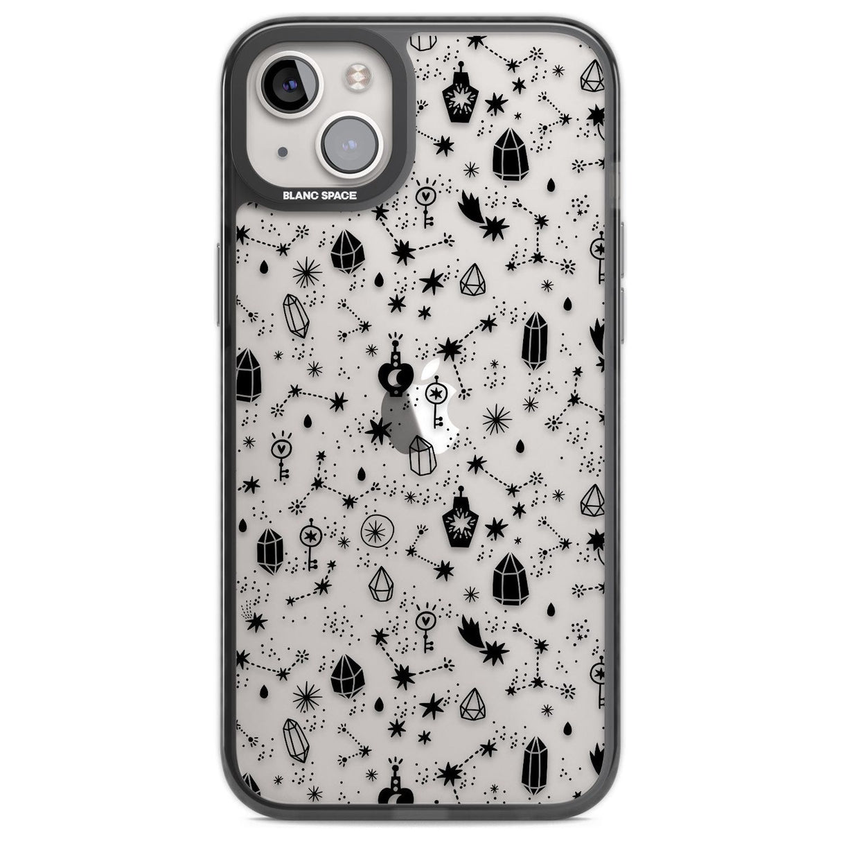 Black Magic Phone Case iPhone 14 Plus / Black Impact Case Blanc Space